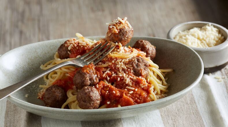 Spaghetti and Meatballs. CATTLEMEN'S BEEF BOARD