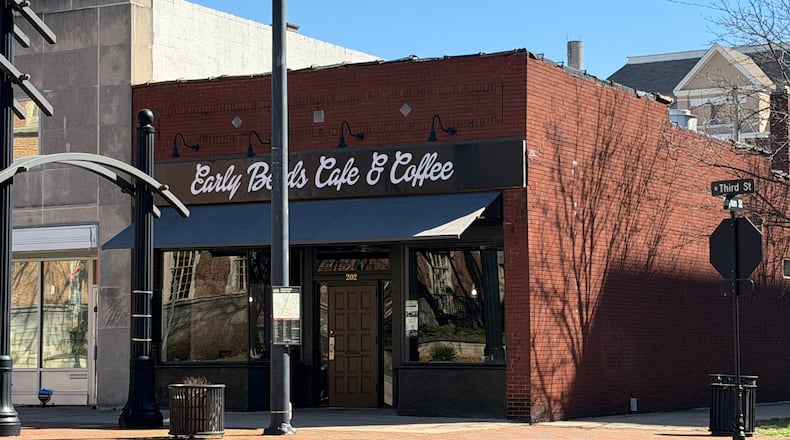 Early Berds Cafe & Coffee is scheduled to open at 202 N. 3rd St. in Hamilton Friday, March 13, 2026. Hours will be 6 a.m. to 2 p.m. weekdays and 7 a.m. to 2 p.m. on weekends. ERIC SCHWARTZBERG/STAFF