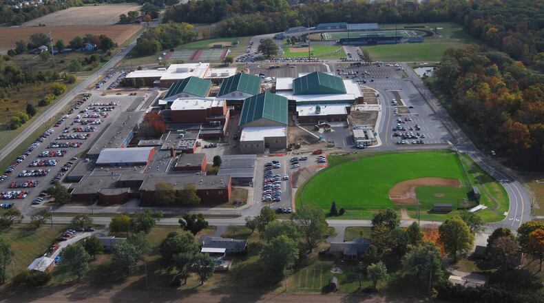 Aerial shot of the new Northmont High School. CONTRIBUTED