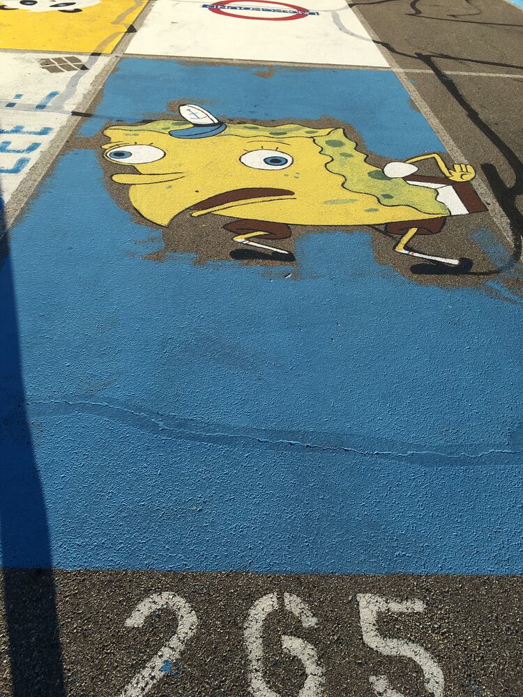 Lakota West senior parking spaces