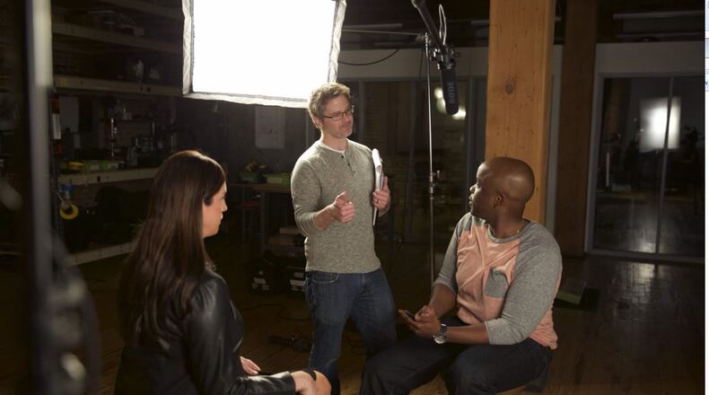 Brad Burke (middle) is a Talawanda High School graduate whose video “#MoreThanMean” has won a Peabody Award. In the video, men read actual tweets sent to two women sports reporters — ESPN’s Sarah Spain (pictured) and Julie DeCaro, a Chicago sports talk radio host. CONTRIBUTED