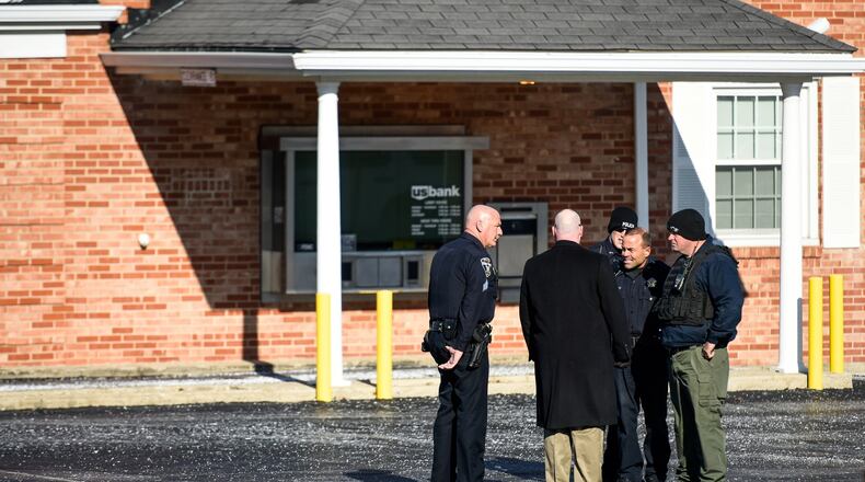 At about 1:55 p.m. Feb. 9, the U.S. Bank on North Main Street in Monroe, just a few blocks from the police station, was robbed by a man who displayed a gun, demanded money, and then fled with the cash, according to Monroe Police. NICK GRAHAM/STAFF