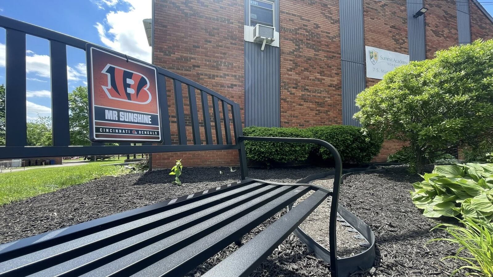 Middletown Elementary dedicated a garden and bench to its late custodian, Quinton Jackson, known as "Mr. Sunshine" to the school community. PROVIDED