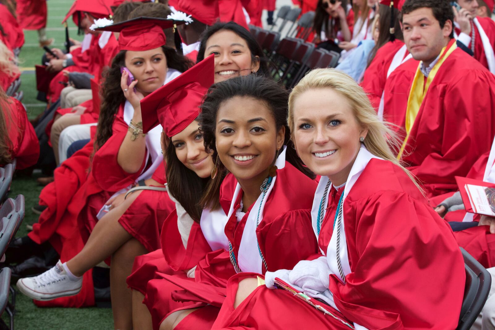 Miami University held its 2016 Spring commencement ceremony Saturday, May 14 at Yager Stadium in Oxford. Jeff Sabo/Miami University