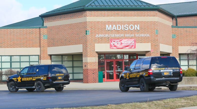 The Madison Schools have filed an appeal of the 12th District Court of Appeals decision peace officer training is required for armed staff to the Ohio Supreme Court. A group of parents sued the district over the school board’s policy plan to arm school staffers. The district was the site of a 2016 student shooting that wounded three students. STAFF FILE/2016