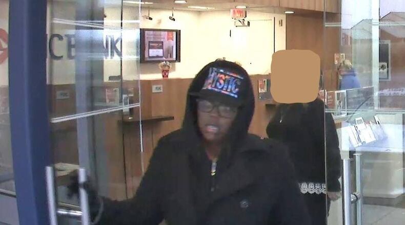 Can you identify this person? She is a suspect in a robbery this morning at PNC bank on Princeton Road. FAIRFIELD TOWNSHIP POLICE DEPARTMENT.
