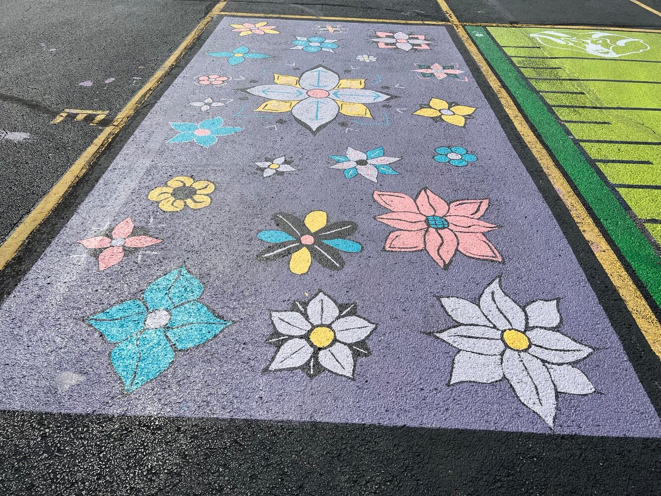 Badin High School senior parking lot spaces