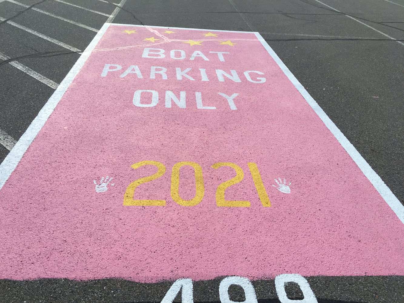 Lakota West High School parking lot spaces