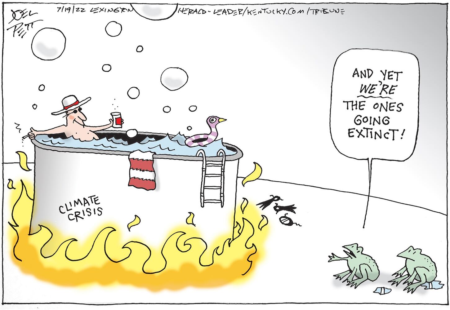 WEEK IN CARTOONS: Deleted texts, fist bump, heat wave and more