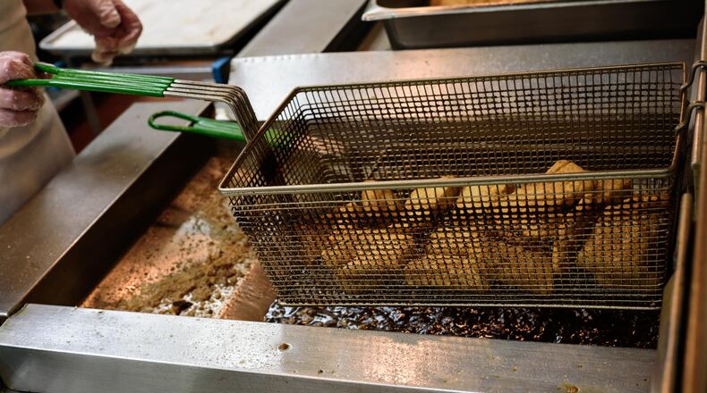 Photo of fish fry at local church. TOM GILLIAM/CONTRIBUTING PHOTOGRAPHER