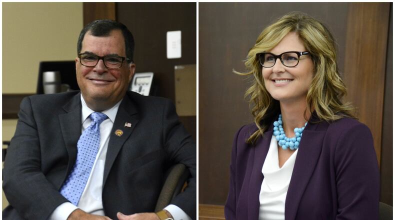 Ohio Rep. George Lang, R-West Chester Twp., and Democrat challenger Kathy Wyenandt, of Liberty Twp.