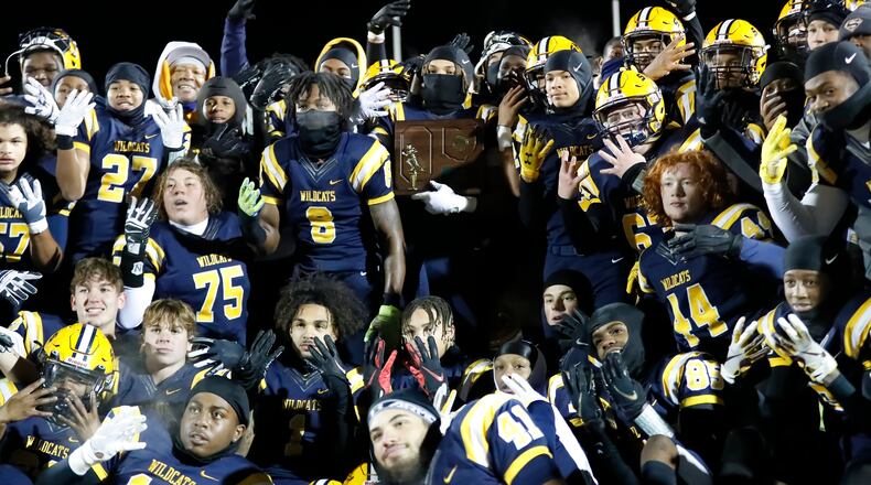 Springfield defeated Olentangy Liberty 35-7 to win its fourth straight regional football title on Friday, Nov. 18, 2022. Michael Cooper/CONTRIBUTED