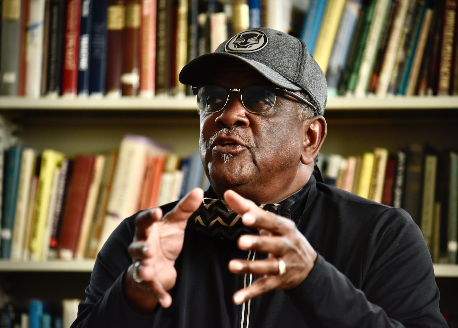 Michael Bailey, pastor at Faith United Church in Middletown and former police chaplain, is disappointed in President Trump's leadership style that has divided the country. NICK GRAHAM / STAFF