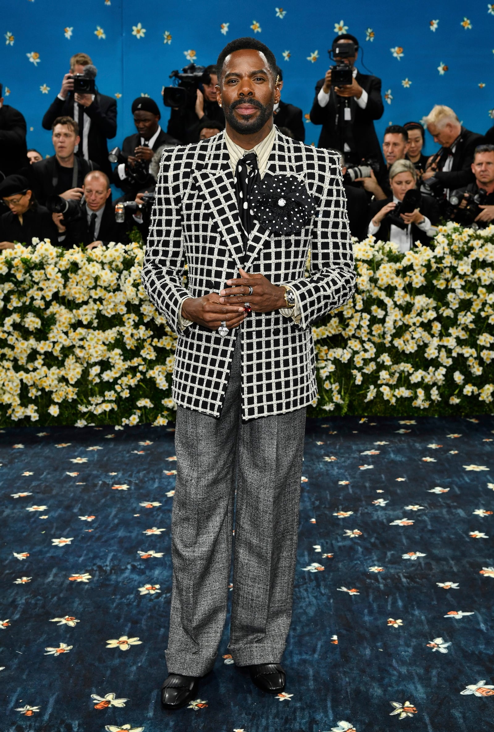 Colman Domingo attends The Metropolitan Museum of Art's Costume Institute benefit gala celebrating the opening of the "Superfine: Tailoring Black Style" exhibition on Monday, May 5, 2025, in New York. (Photo by Evan Agostini/Invision/AP)