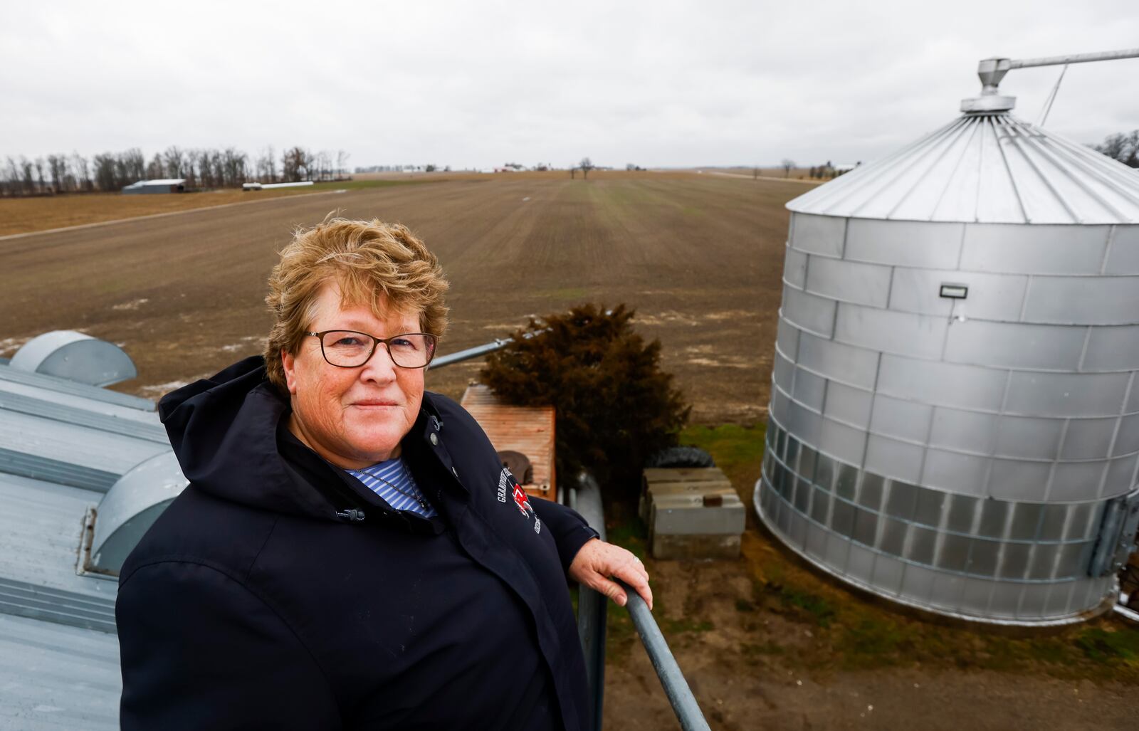 Gail Lierer and her family farm hundreds of acres of their own land and also lease land to farm nearby their Grandview Farms property in Okeana in Butler County. NICK GRAHAM/STAFF
