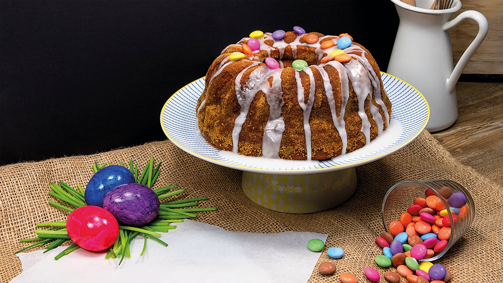 An undated photo of Kartoffel-Karotten-Gugelhupf (potato and carrot Bundt cake), a recipe often baked for the Easter holiday in Germany. (Kartoffel-Marketing GmbH/die-kartoffel.de via AP)
