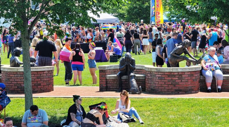 The first in-person Hamilton Pride event was held on Saturday, June 5, 2021. It included a parade, a festival and a concert at RiversEdge Amphitheater. NICK GRAHAM / STAFF
