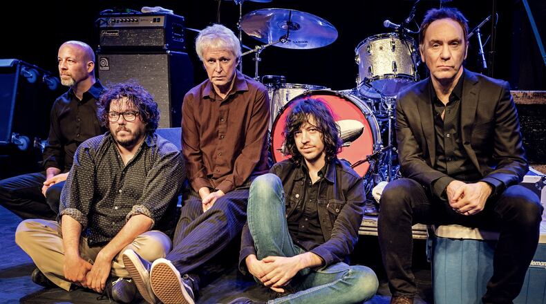 Guided By Voices had spring and summer dates canceled due to COVID-19 shutdowns but the band, (left to right) Kevin March, Bobby Bare Jr., Robert Pollard, Mark Shue and Doug Gillard, is appeasing fans with a virtual concert, being presented online at 5 p.m. Friday, July 17. CONTRIBUTED PHOTO BY TONY NELSON