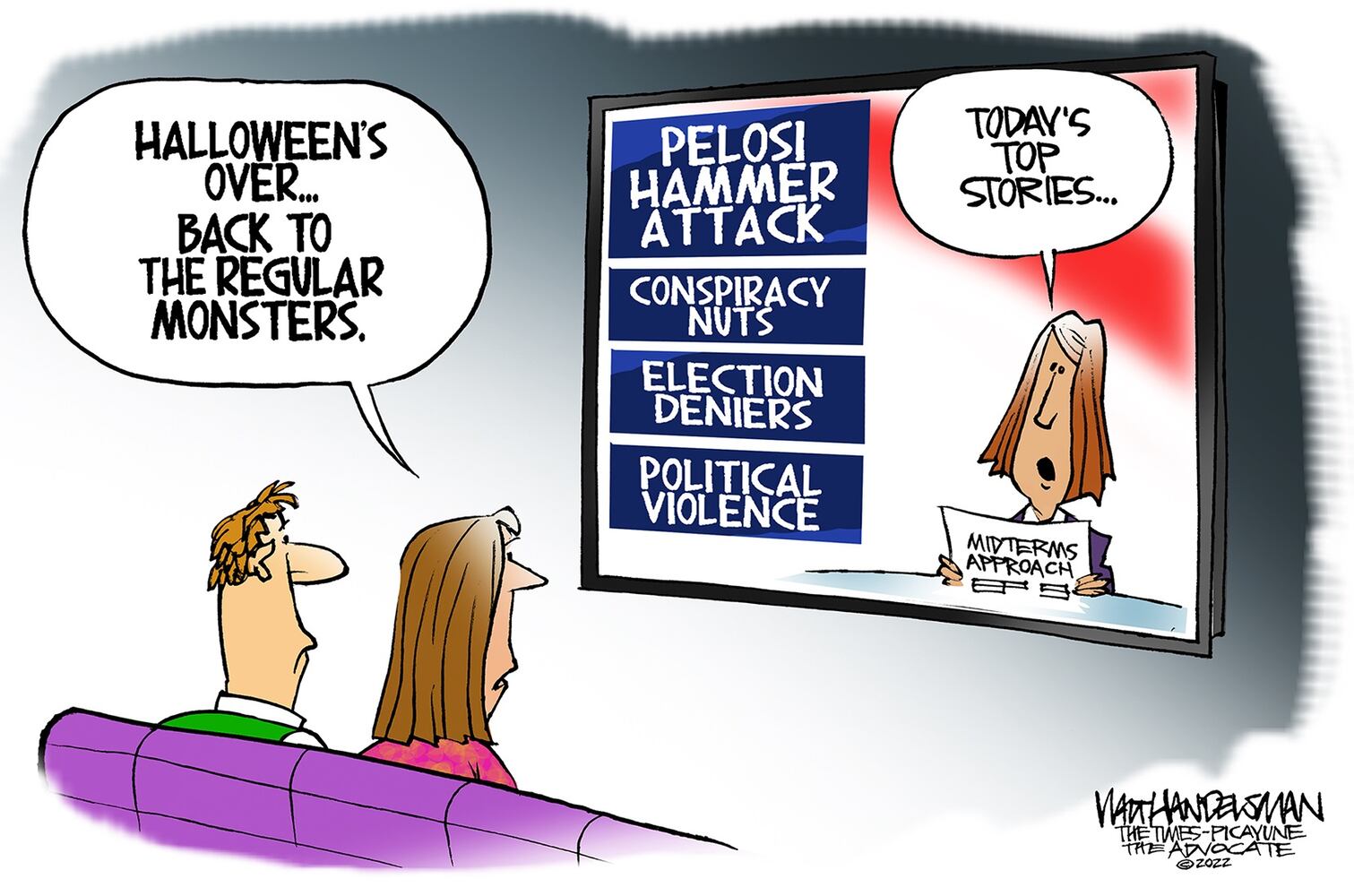 WEEK IN CARTOONS: Twitter, Pelosi attack, midterms and more