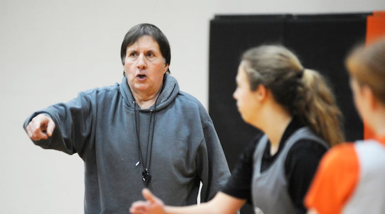 Tim Gabbard, who coached the Waynesville High School girls basketball team for 46 seasons, compiled a record of 721-360 and is one of Ohio's all-time winningest coaches. STAFF FILE