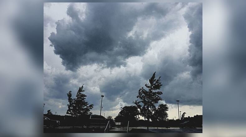 Storm clouds roll in late afternoon Wednesday, June 10, 2020, in Dayton. MARSHALL GORBY / STAFF