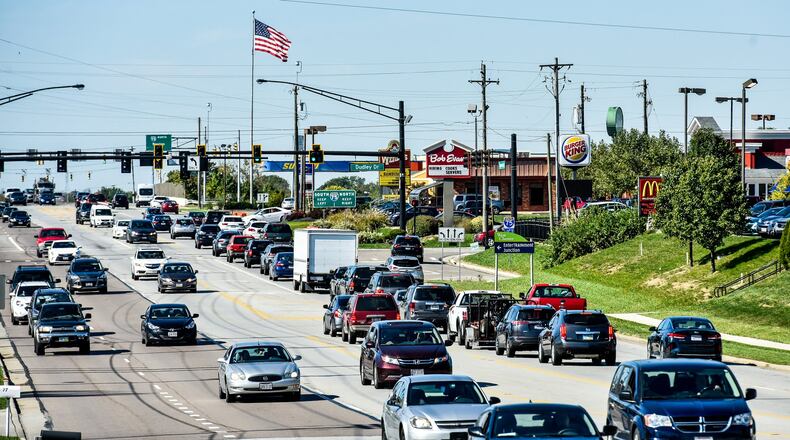 Butler County Engineer Greg Wilkens has a $38 million capital projects list for 2019, but the second phase of Tylersville Road widening in West Chester Twp. was recently cut from the list for this year because bids came in about $1 million higher than estimates. The project to enhance safety in the congested area has been delayed previously by difficult right-of-way purchases. NICK GRAHAM/STAFF