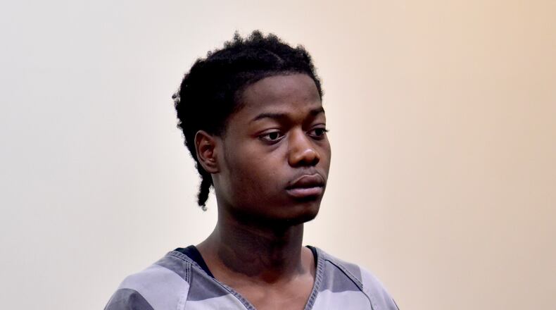 Mezahn Demarco Amison, 21, of Manchester Avenue, was in Butler County Common Pleas Court for arraignment of the indicted charges of murder and felonious assault in the death of Zachariah Wallace, 17, of Middletown. NICK GRAHAM / STAFF