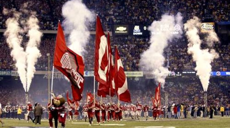Ohio State takes to the field Monday night, Jan. 7, 2008, against LSU.