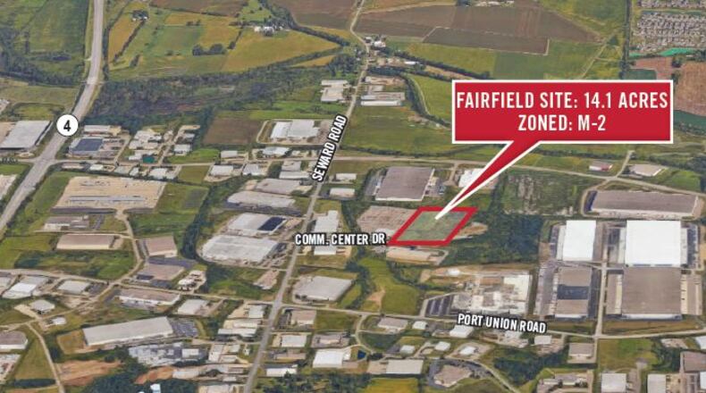 Becknell Industrial has purchased a 14-acre industrial site located on Commerce Center Drive, off of Seward Road in Fairfield. It will develop a 176,800-square-foot speculative industrial building there by first quarter of 2018. CONTRIBUTED