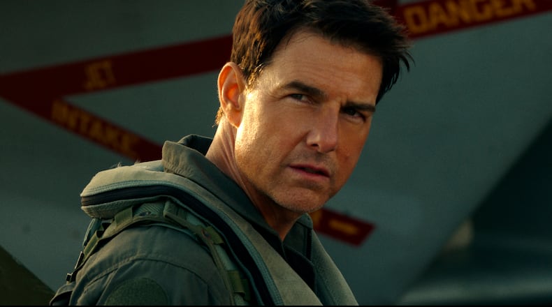 Top Gun Maverick, staring Tom Cruise as Capt. Pete "Maverick" Mitchell, will be shown June 30 at Smith Park as part of Middletown's Free Movies in the Park series. (Paramount Pictures via AP)