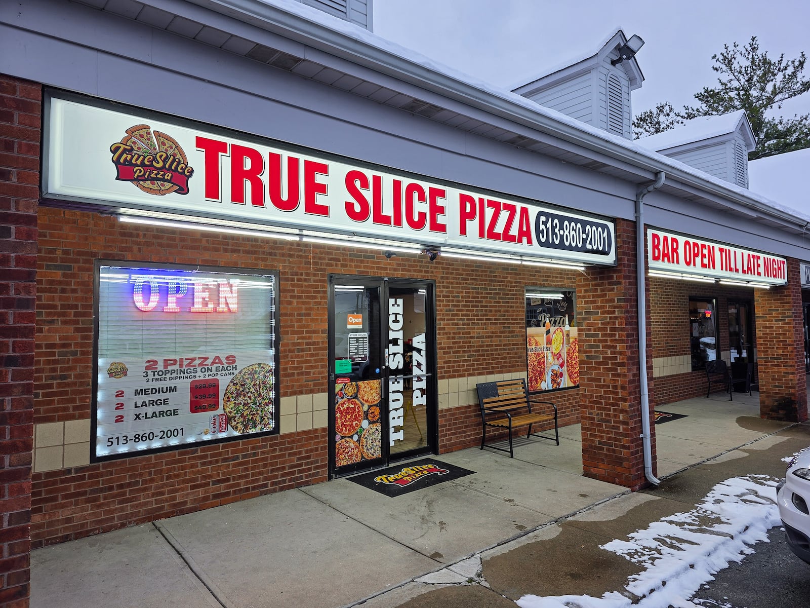 True Slice Pizza and bar is open at 8262 Princeton Glendale Road in West Chester Township. NICK GRAHAM/STAFF