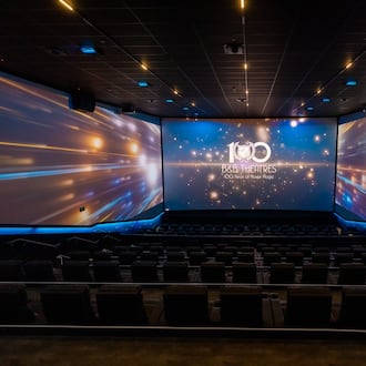 This photo provided by B&B Theatres shows a 270-degree wrap-around ScreenX that extends content to side walls. This feature is coming to the Liberty Center cinema in 2026. CONTRIBUTED