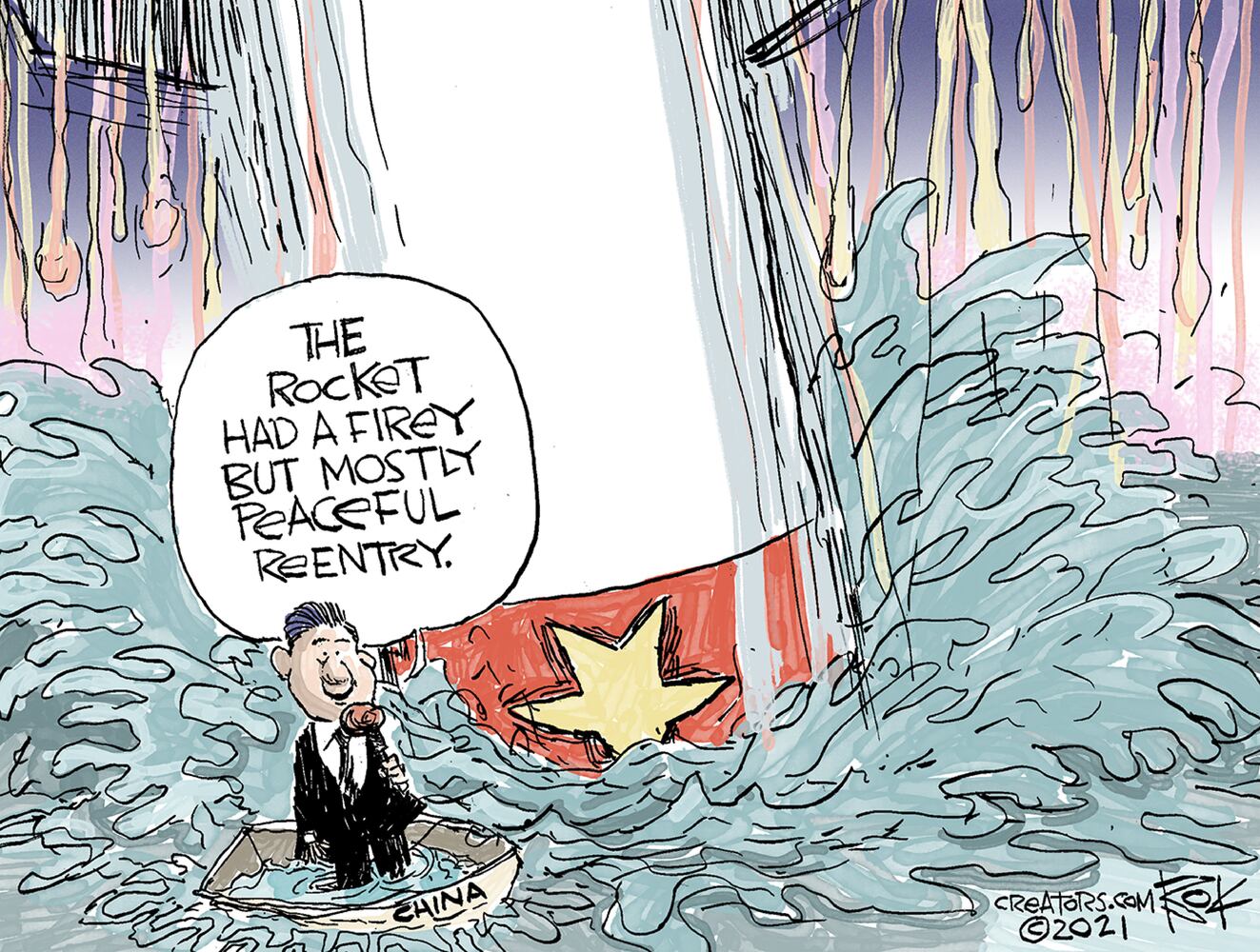 Week in cartoons: Facebook ban, pipeline ransom and more
