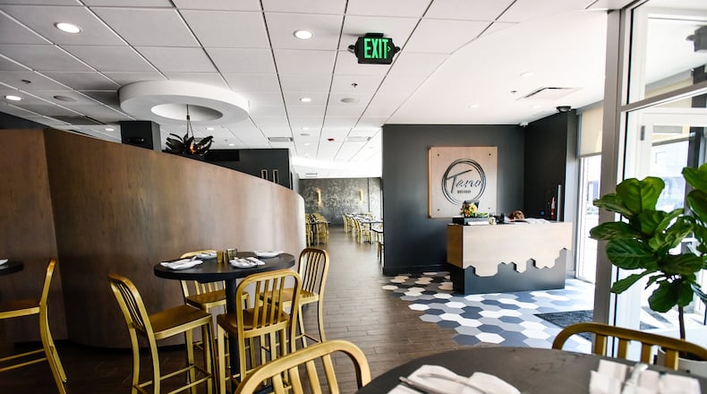 Tano Bistro in Hamilton will reopen its dining room today, Thursday, May 21, 2020, along with other Ohio restaurants after a more than two-month statewide shutdown of indoor dining during COVID-19. Social distancing requirements will reduce seating, giving the restaurant the ability to host 110 guests via indoor and outdoor dining instead of 170. NICK GRAHAM/STAFF FILE PHOTO