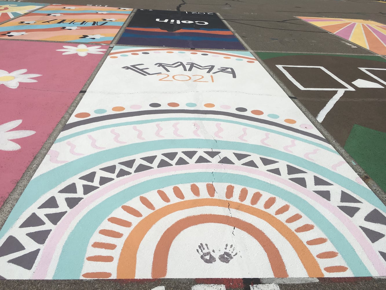 Lakota West High School parking lot spaces