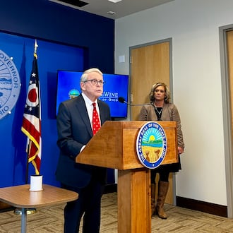 Ohio Gov. Mike DeWine, a Republican, delivered a press conference on January 5, 2026, alongside Department of Children and Youth Director Kara Wente regarding concerns about subsidized childcare fraud.