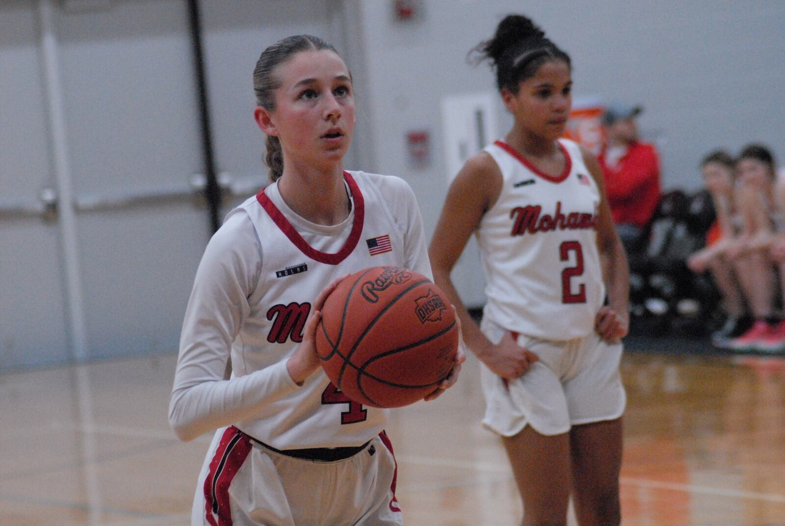 Madison's Emily Webb eyes the hoop during a free throw attempt against Milton-Union on Wednesday night. Chris Vogt/CONTRIBUTED