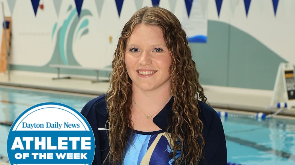 Legacy Christian junior Aubriana Woods is the Dayton Daily News Athlete of the Week winner for the week of Jan. 19 through Jan. 25. CONTRIBUTED