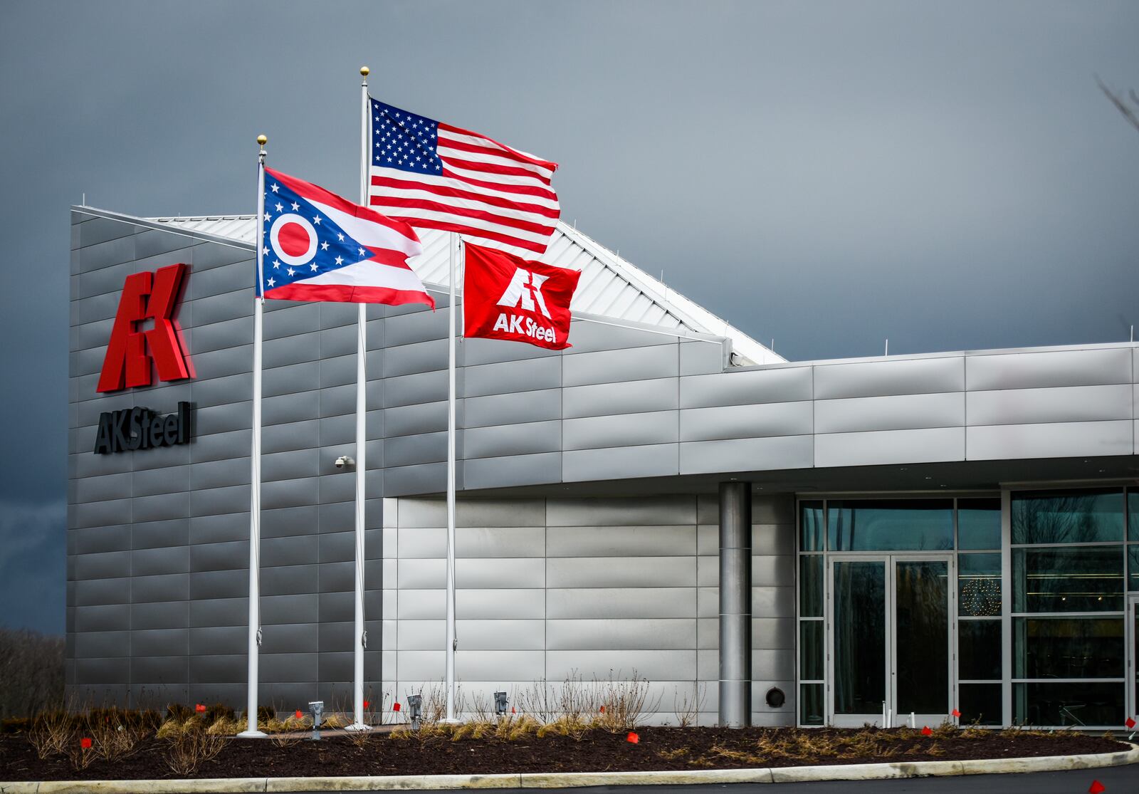 The AK Steel Research and Innovation Center is located off Interstate 75 n Middletown. NICK GRAHAM/STAFF