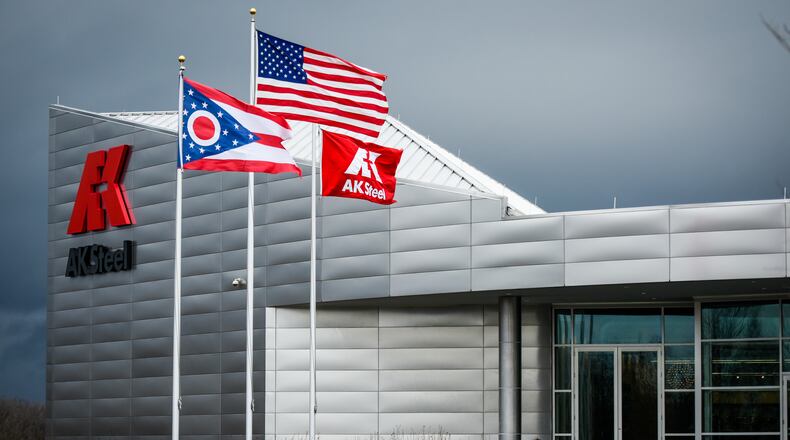 Pictured is the AK Steel Research and Innovation Center in Middletown. The Fortune 500 company is headquartered in West Chester Twp. NICK GRAHAM/STAFF
