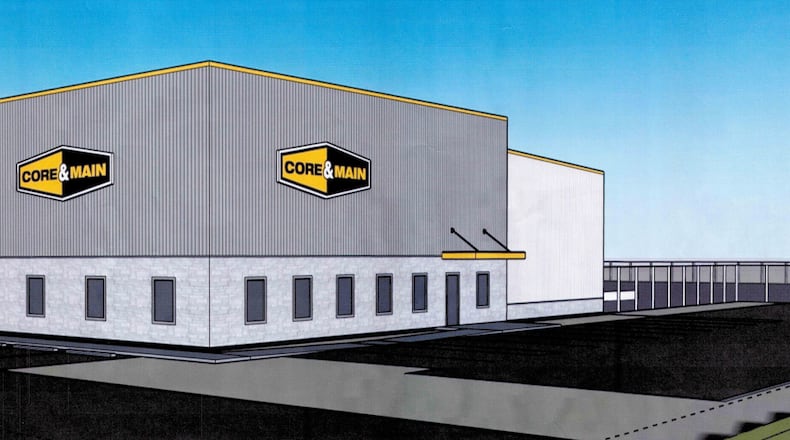GSK Seward Road LLC plans to construct, and then lease a 30,000 square-foot building to Core & Main on a 6.5-acre site at 9411-9451 Seward Road across from the former Liberty Mutual campus. Contributed photo