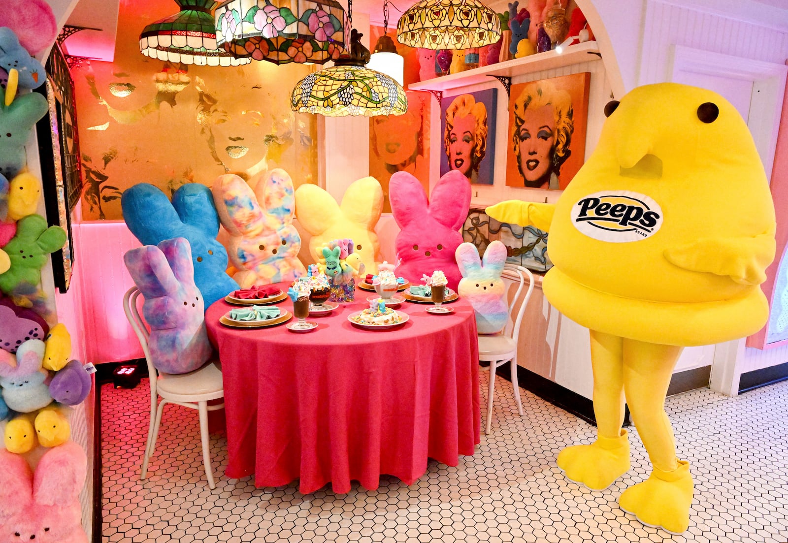 IMAGE DISTRIBUTED FOR PEEPS® - Celebrate the season with PEEPS® at the "Brunchin' with PEEPS®" pop-up today, Wednesday, March 26, 2025 through Easter Sunday at the Serendipity3 Upper East Side location in New York. (Diane Bondareff/AP Content Services for PEEPS®)