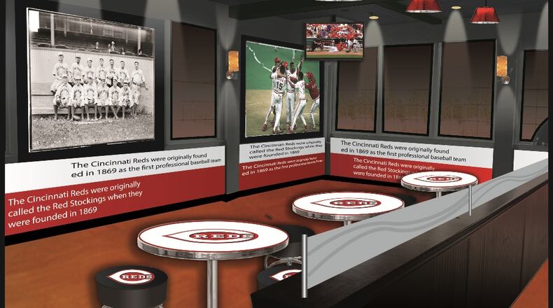 The Reds Hall of Fame Grille is scheduled to open at Kings Island on April 27.