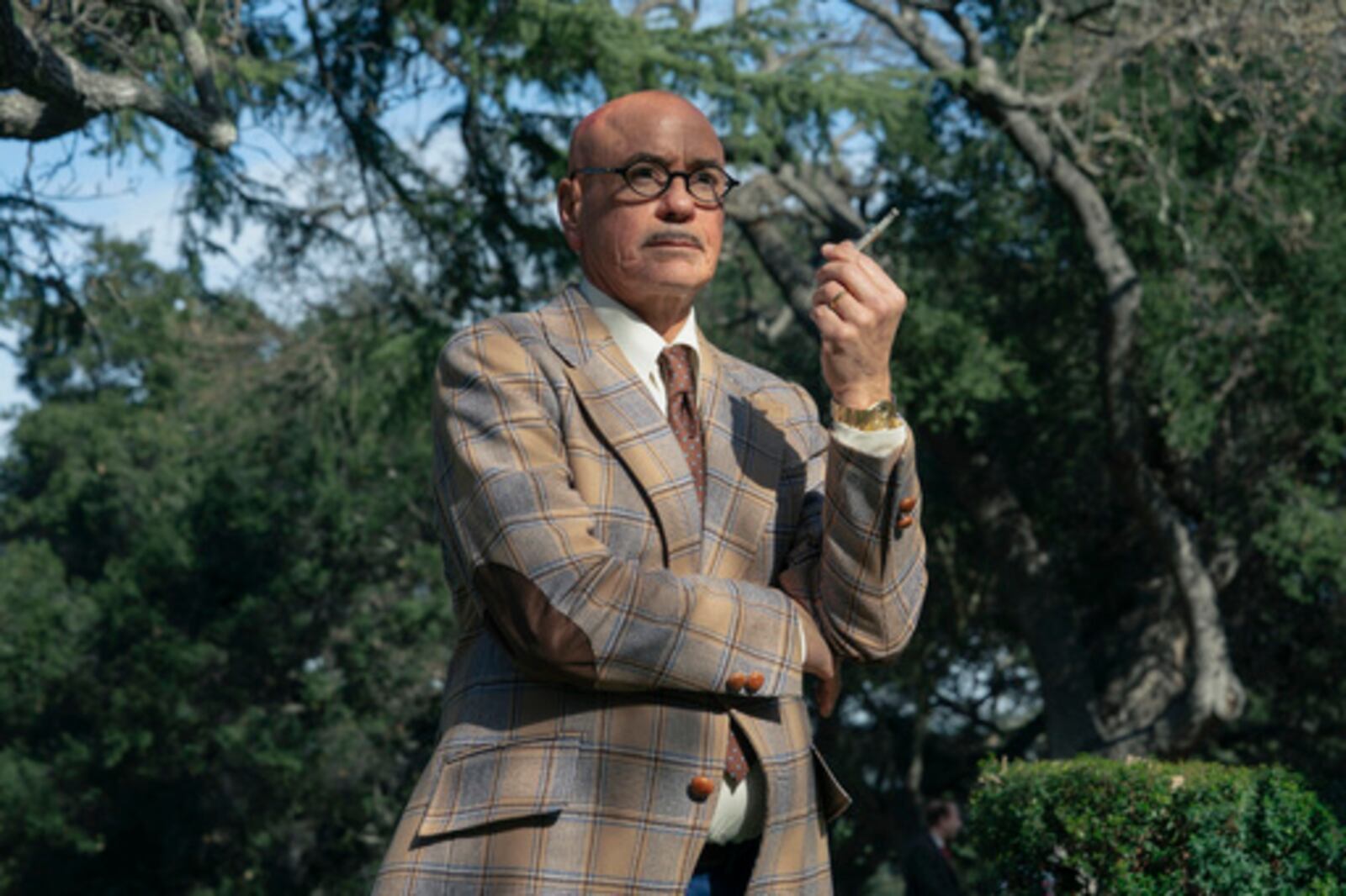 This image released by HBO shows Robert Downey Jr. in a scene from "The Sympathizer." (Hopper Stone/HBO via AP)