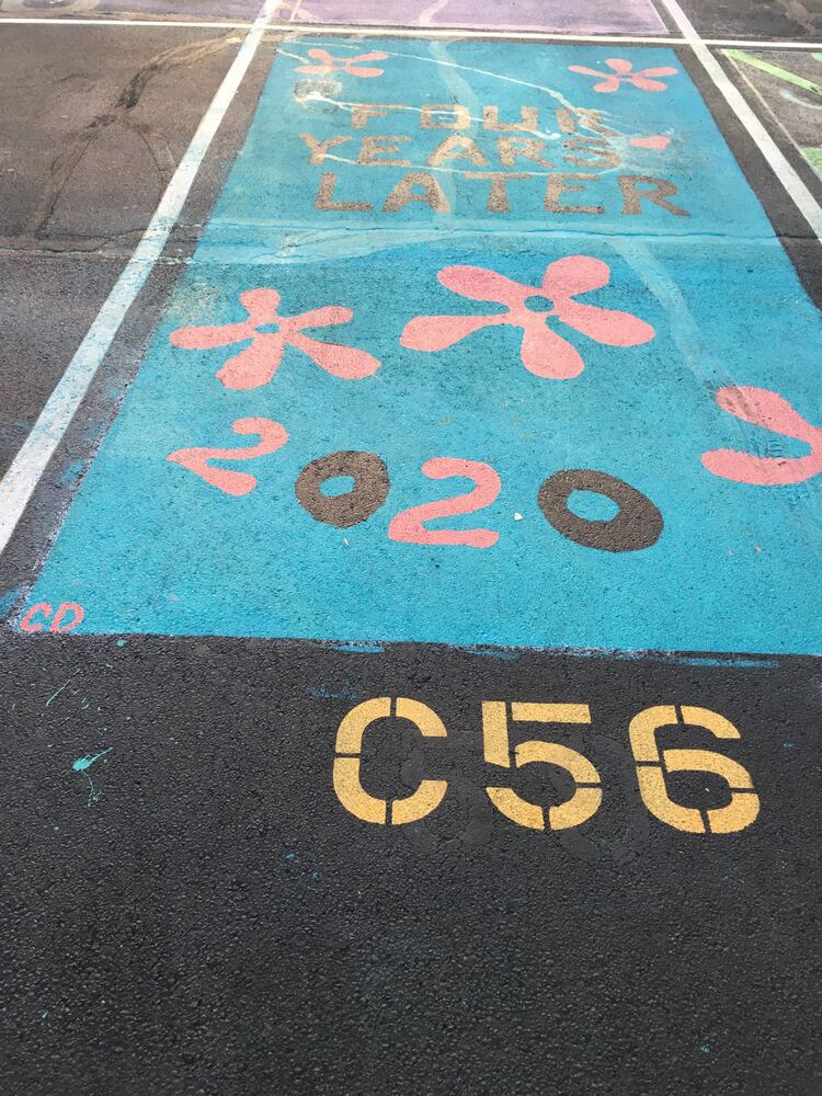 parking lot spaces