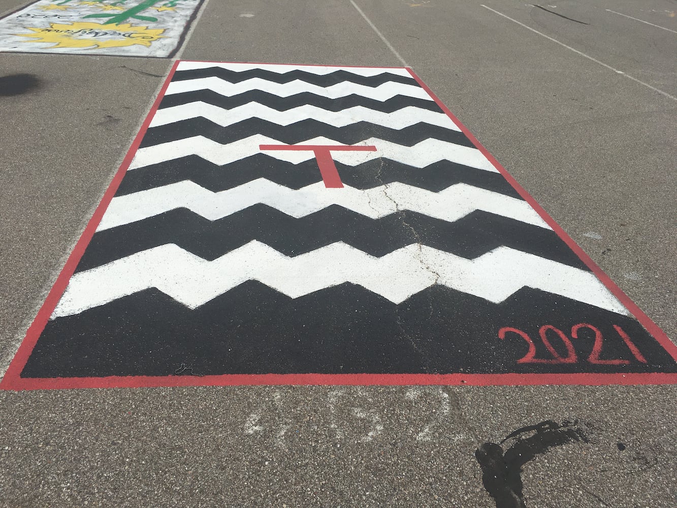 Lakota West High School parking lot spaces