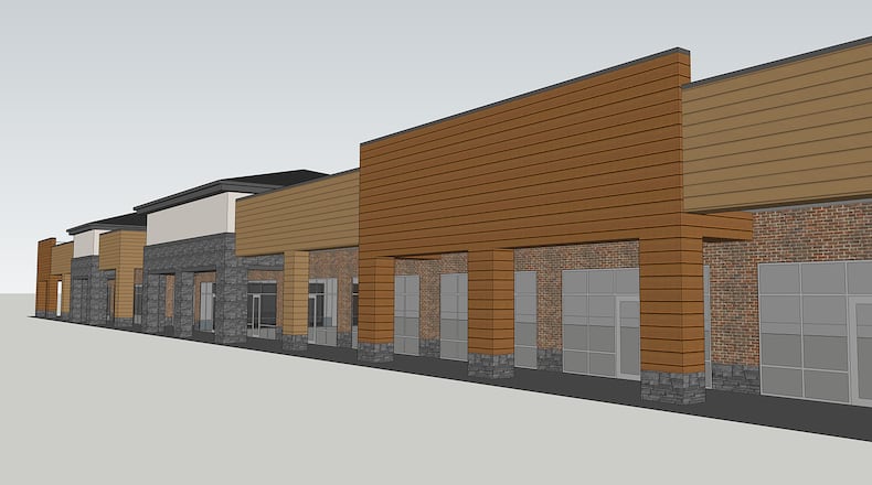 The Myers Y. Cooper Co. is developing a 21,000-square-foot shopping destination near Kyles Station Road and Ohio 4 in Liberty Twp. The project is expected to be completed by the first quarter of 2024. SUBMITTED DRAWING