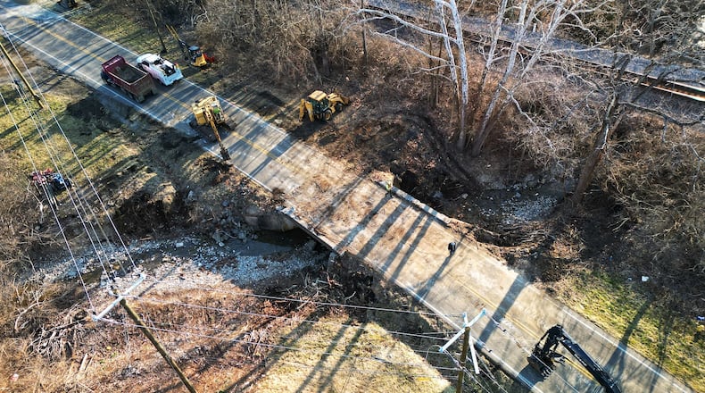 Trenton Franklin Road is closed between Ohio 122 and Michael Road in Madison Township for bridge replacement starting March 10. The project is expected to take 81 days to complete. NICK GRAHAM/STAFF