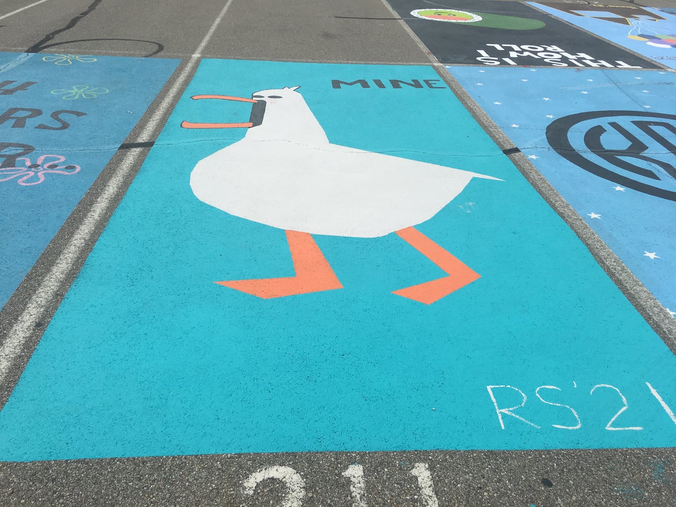 Lakota West High School parking lot spaces