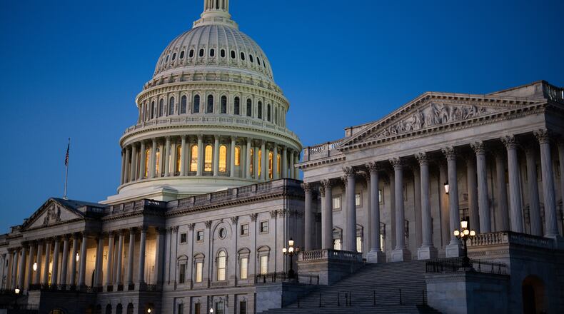 The U.S. Capitol on the morning of Thursday, Nov. 21, 2024. . (Tierney L. Cross/The New York Times)
